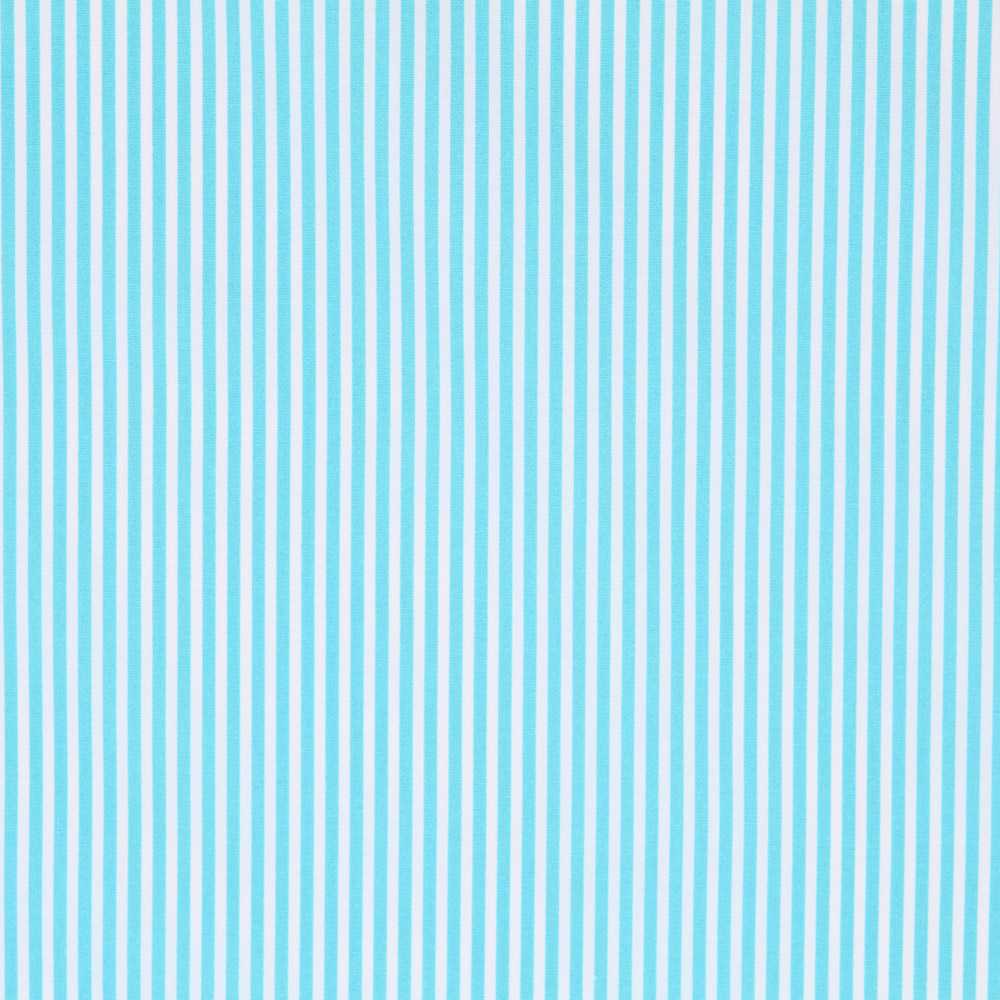 Cotton Poplin Turquoise Stripes - Ribes y Casals