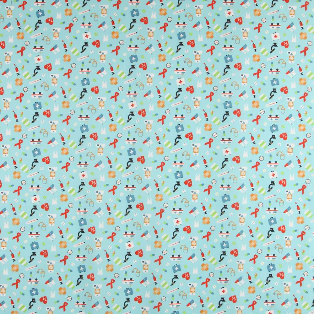 Turquoise Poplin Nursery - Ribes y Casals