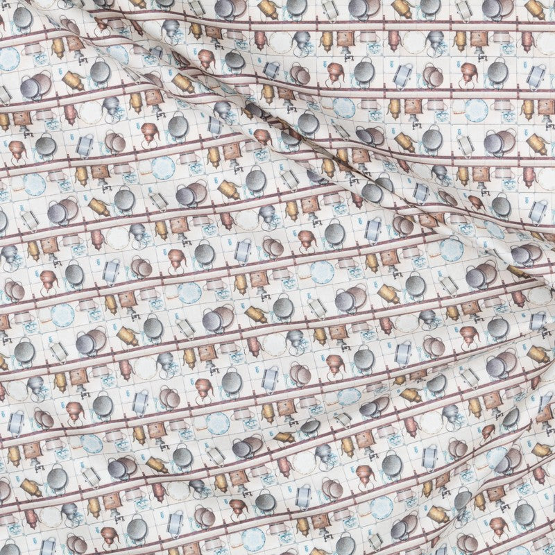 Printed Poplin Kitchen Beige - Ribes y Casals