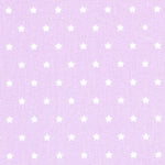 Poplin White Stars Lilac - Ribes y Casals