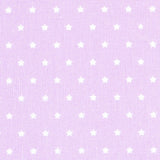 Poplin White Stars Lilac - Ribes y Casals