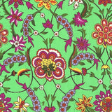 Poplin Flower Ground Green - Ribes y Casals