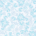 Poplin Flower Peasly Turquoise - Ribes y Casals