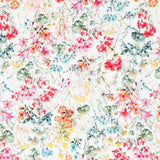 Poplin Cotton White Floral - Ribes y Casals