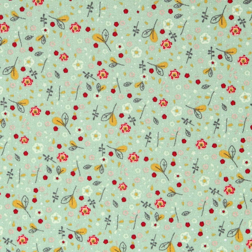Mint Green Organic Poplin - Ribes y Casals