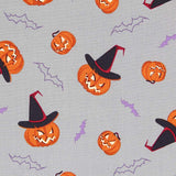 Pumpkin Halloween Poplin Gray - Ribes y Casals