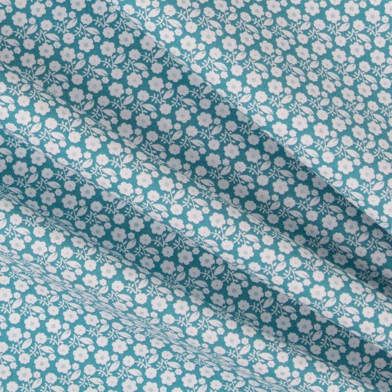 Poplin Liberty Aqua - Ribes y Casals