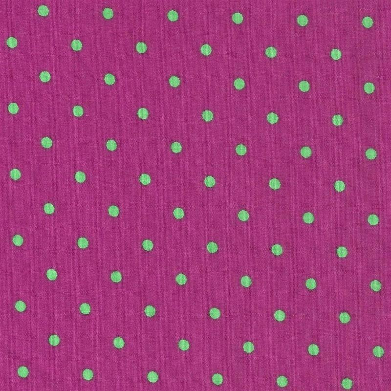 Poplin Dot Fuchsia Aqua - Ribes y Casals