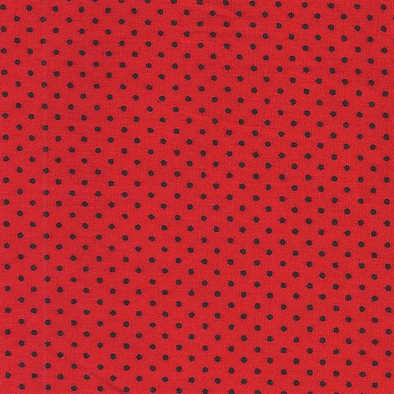 Poplin Dot Red Black - Ribes y Casals