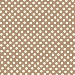 Dotted Flamenco Poplin Beige Background 6mm - Ribes y Casals