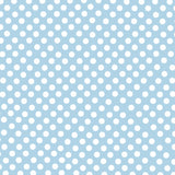 Dotted Flamenco Poplin Celeste Background 7mm - Ribes y Casals