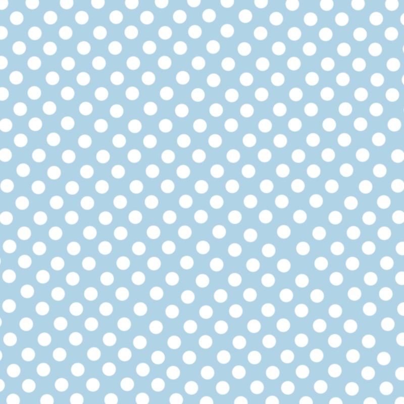 Dotted Flamenco Poplin Celeste Background 7mm - Ribes y Casals
