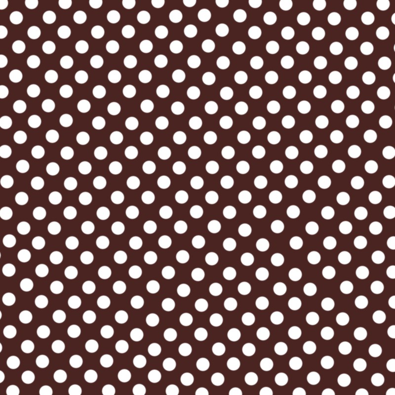 Dotted Flamenco Poplin Chocolate Background 7mm - Ribes y Casals