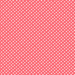 Dotted Flamenco Poplin Coral Background 2mm - Ribes y Casals