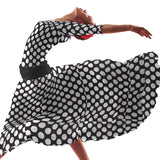 Dotted Flamenco Poplin Black 60mm - Ribes y Casals