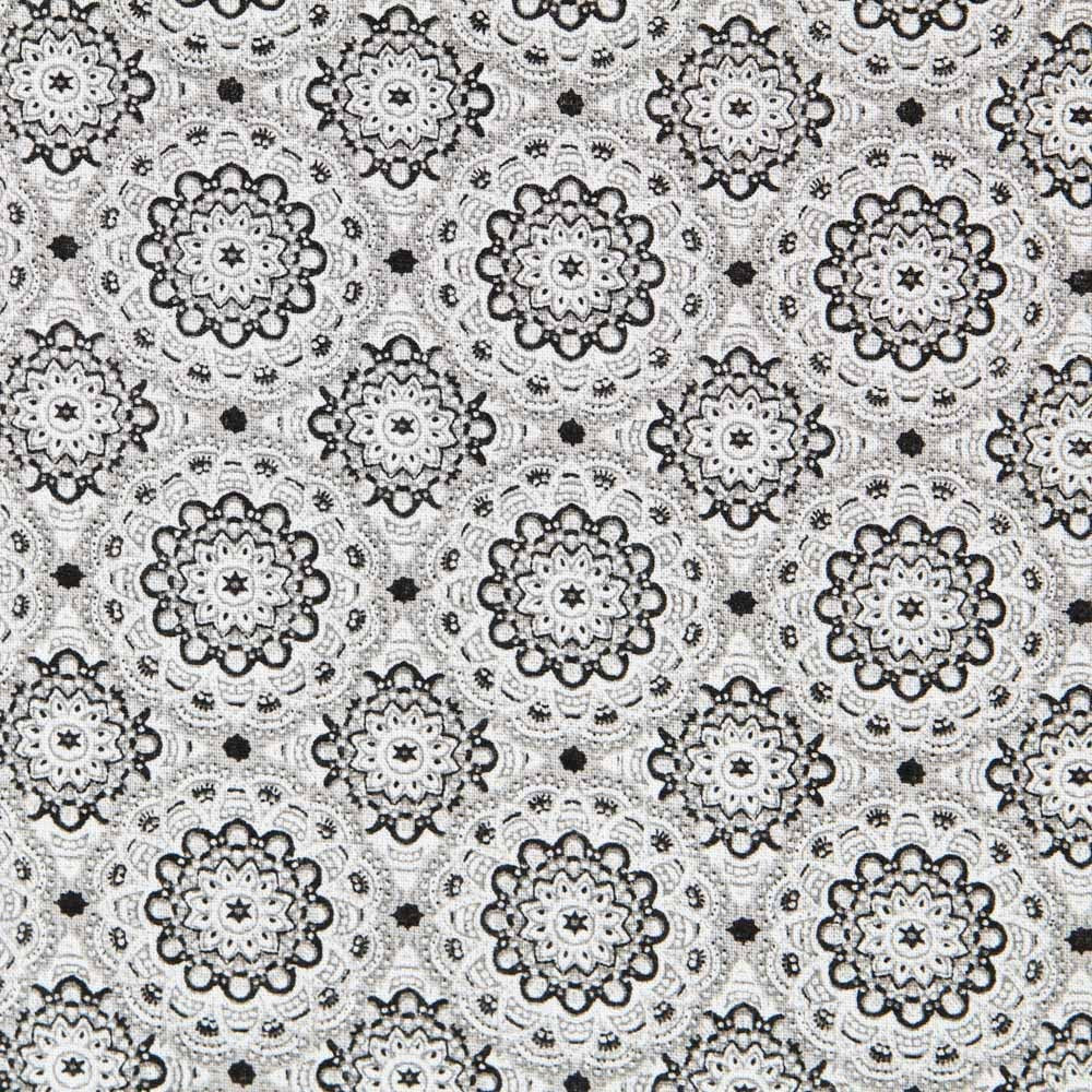 Grey Mandala Poplin - Ribes y Casals