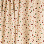 Retal Popelín Navidad Love Crudo 75x150cm - Ribes y Casals