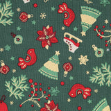 Green Mix Christmas Poplin - Ribes y Casals