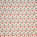 Fabric Christmas Snowmen Light Beige - Ribes y Casals