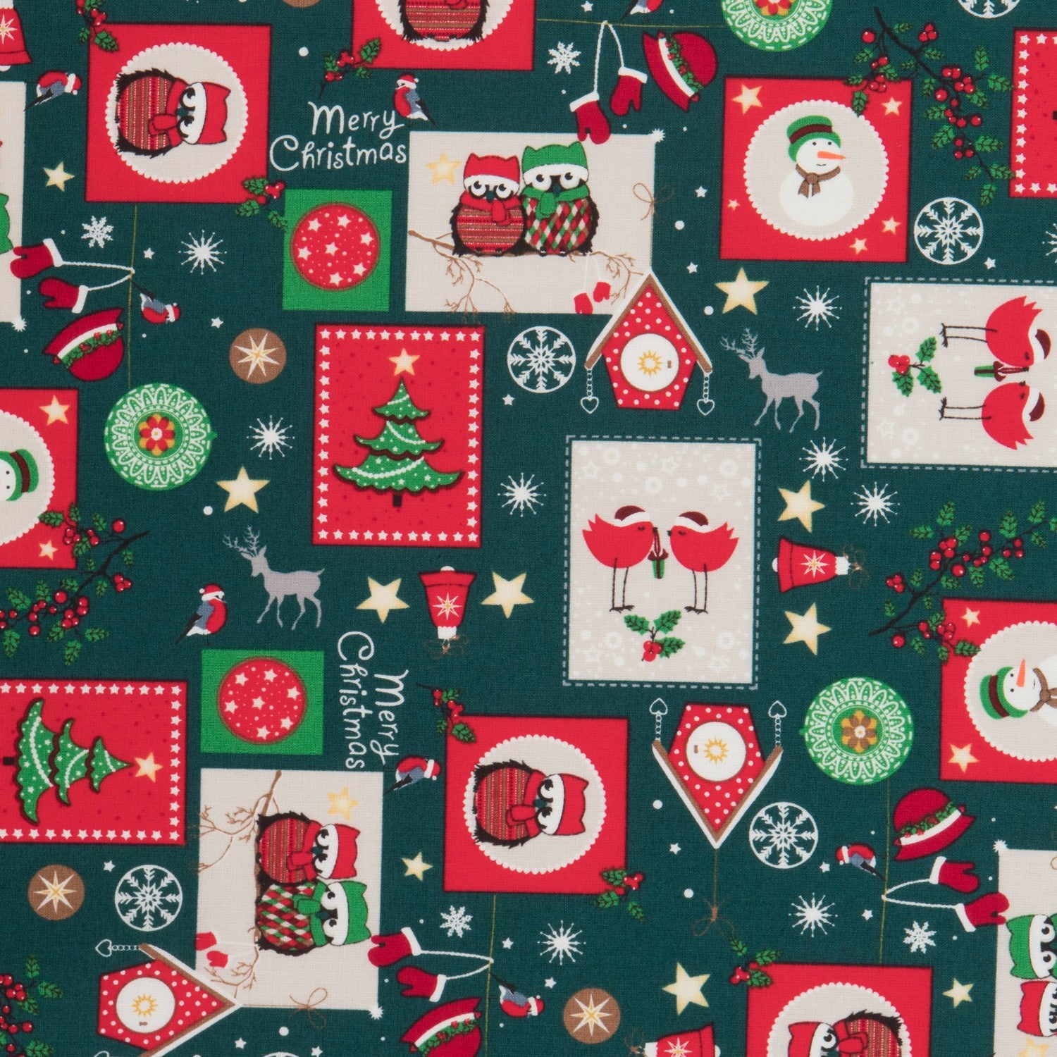 Poplin Christmas Green - Ribes y Casals
