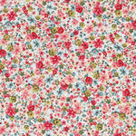 Organic Poplin Small Flowers Fuchsia - Ribes y Casals