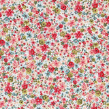 Organic Poplin Small Flowers Fuchsia - Ribes y Casals