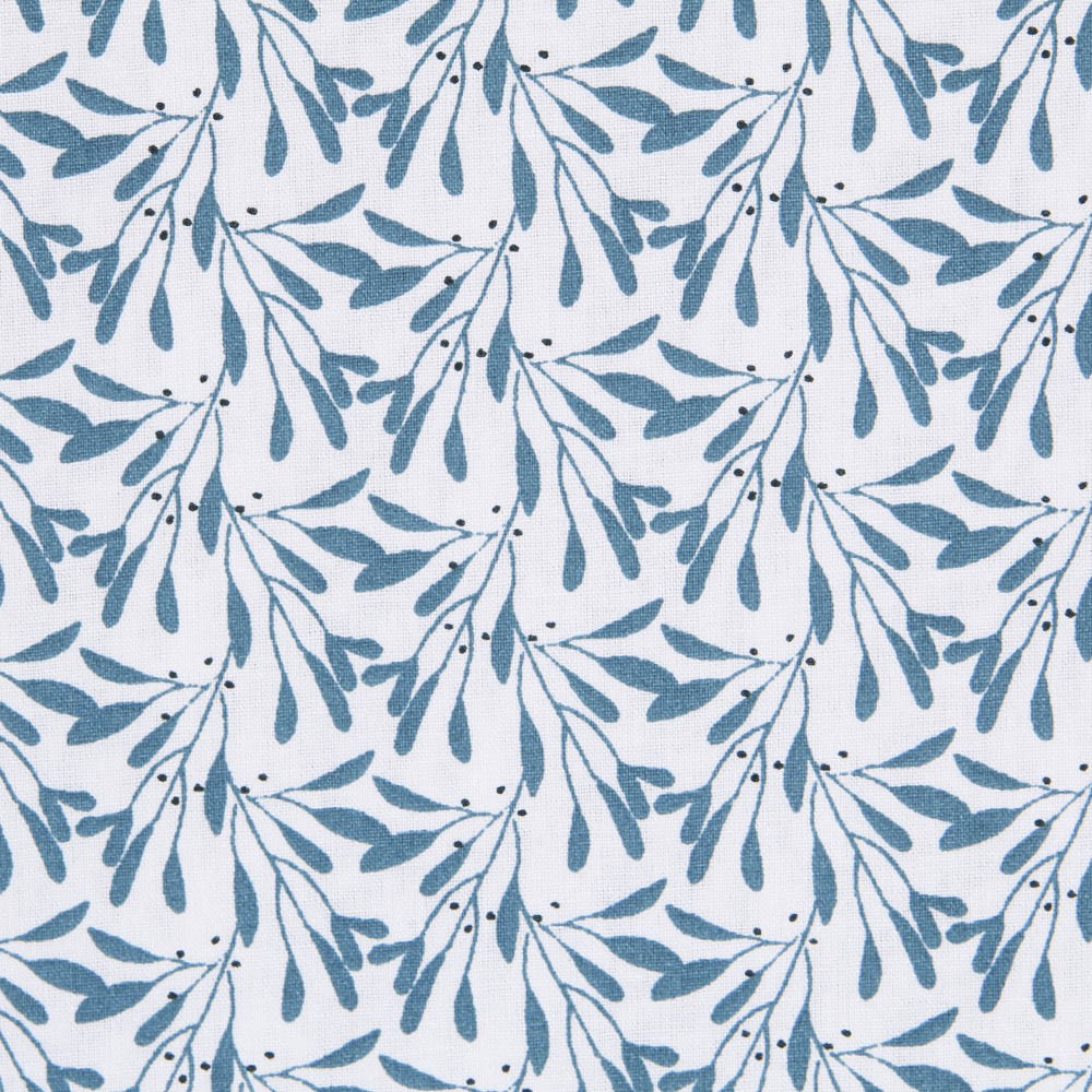 Patchwork Poplin Botanical Turquoise - Ribes y Casals