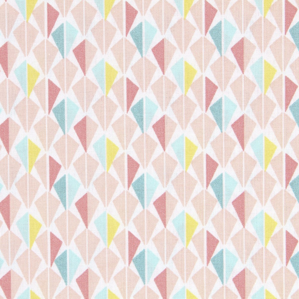 Patchwork Poplin Diamonds Pastel - Ribes y Casals