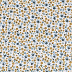 Patchwork Poplin Turquoise Flowers - Ribes y Casals