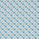 Patchwork Poplin Geometric Turquoise - Ribes y Casals