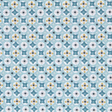 Patchwork Poplin Geometric Turquoise - Ribes y Casals
