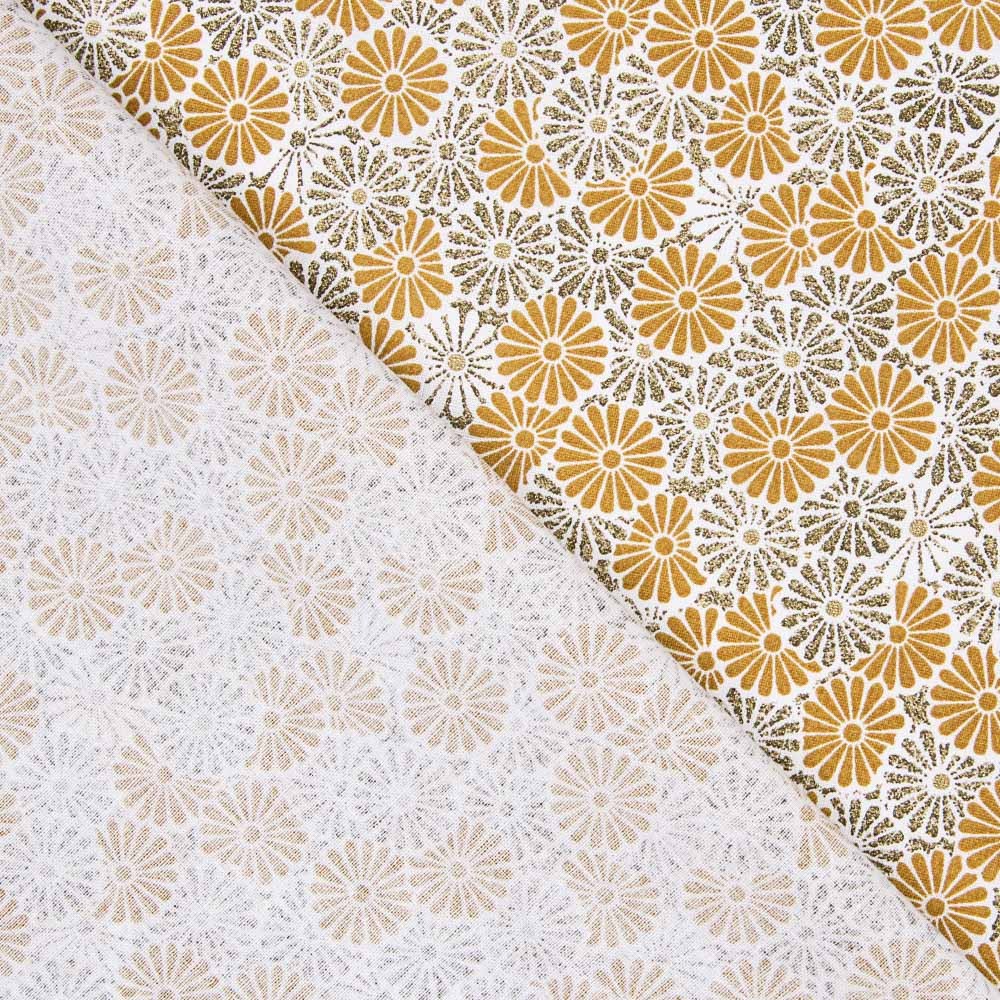 Poplin Patchwork Nikki Gold - Ribes y Casals