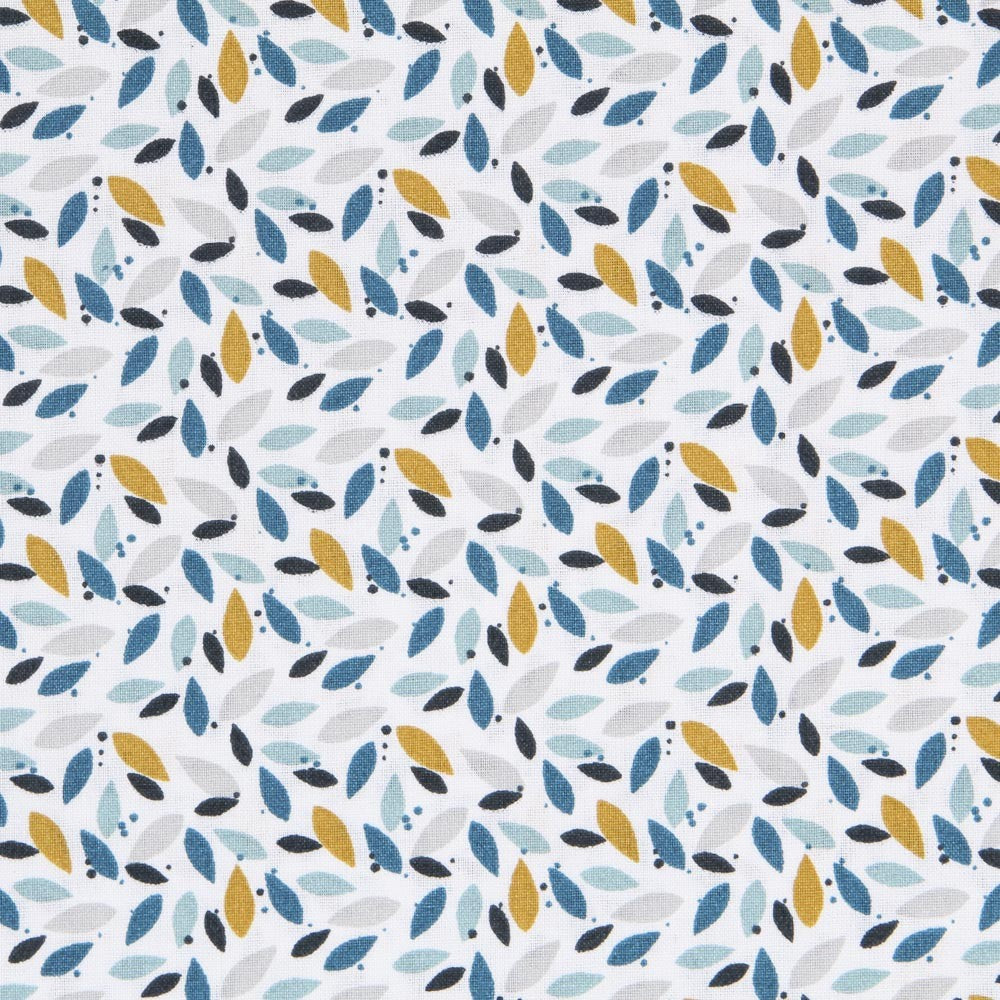 Patchwork Poplin Petals Turquoise - Ribes y Casals