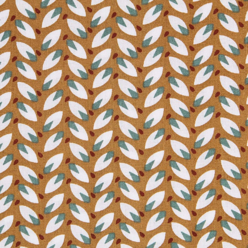 West Ocher Patchwork Poplin - Ribes y Casals