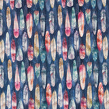 Poplin Cotton Feathers Violets - Ribes y Casals
