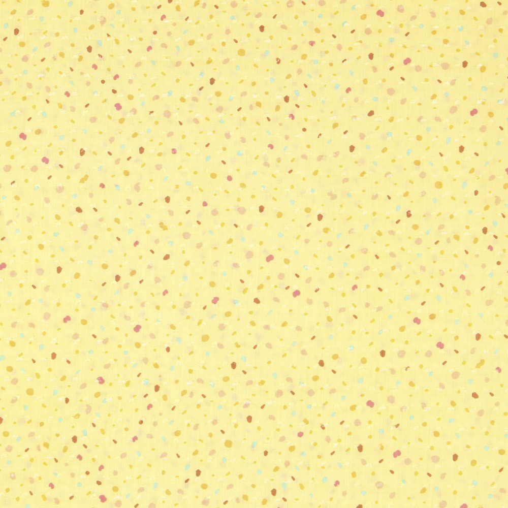 Confetti Yellow Plumeti Poplin - Ribes y Casals