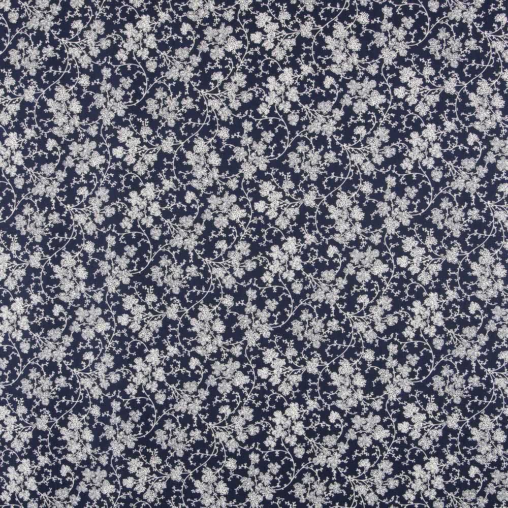 Poplin Branches Blue Night - Ribes y Casals
