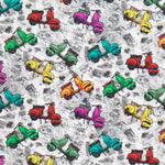 Poplin Cotton Multicolored Vespa - Ribes y Casals