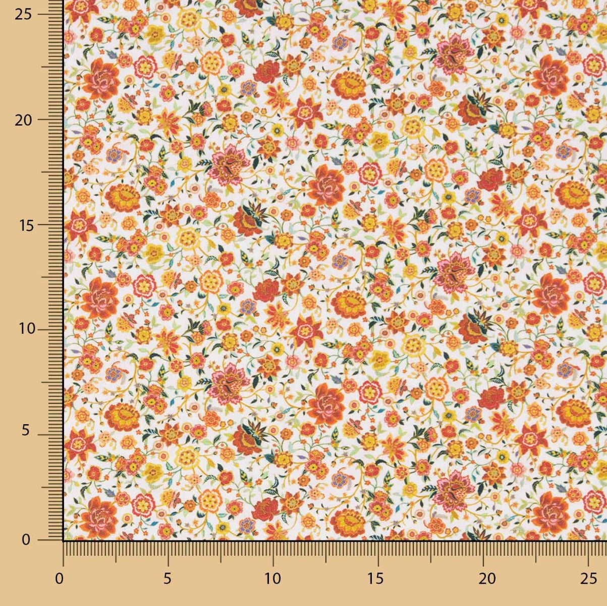 100% Cotton Poplin Lyon Coral - Ribes y Casals