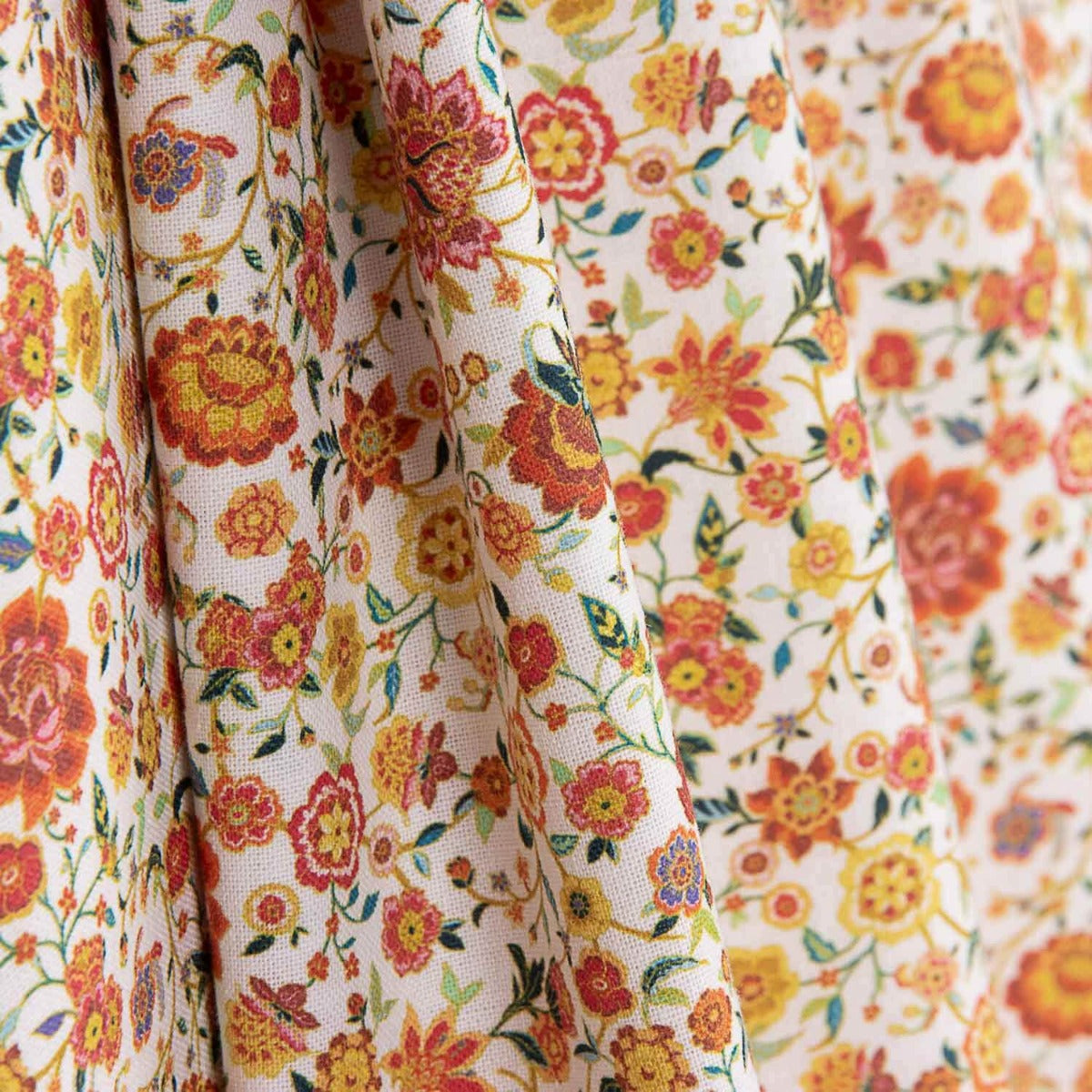 100% Cotton Poplin Lyon Coral - Ribes y Casals