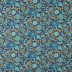 Retal Patchwork Americano Flores Turquesa 140x140 cm - Ribes y Casals