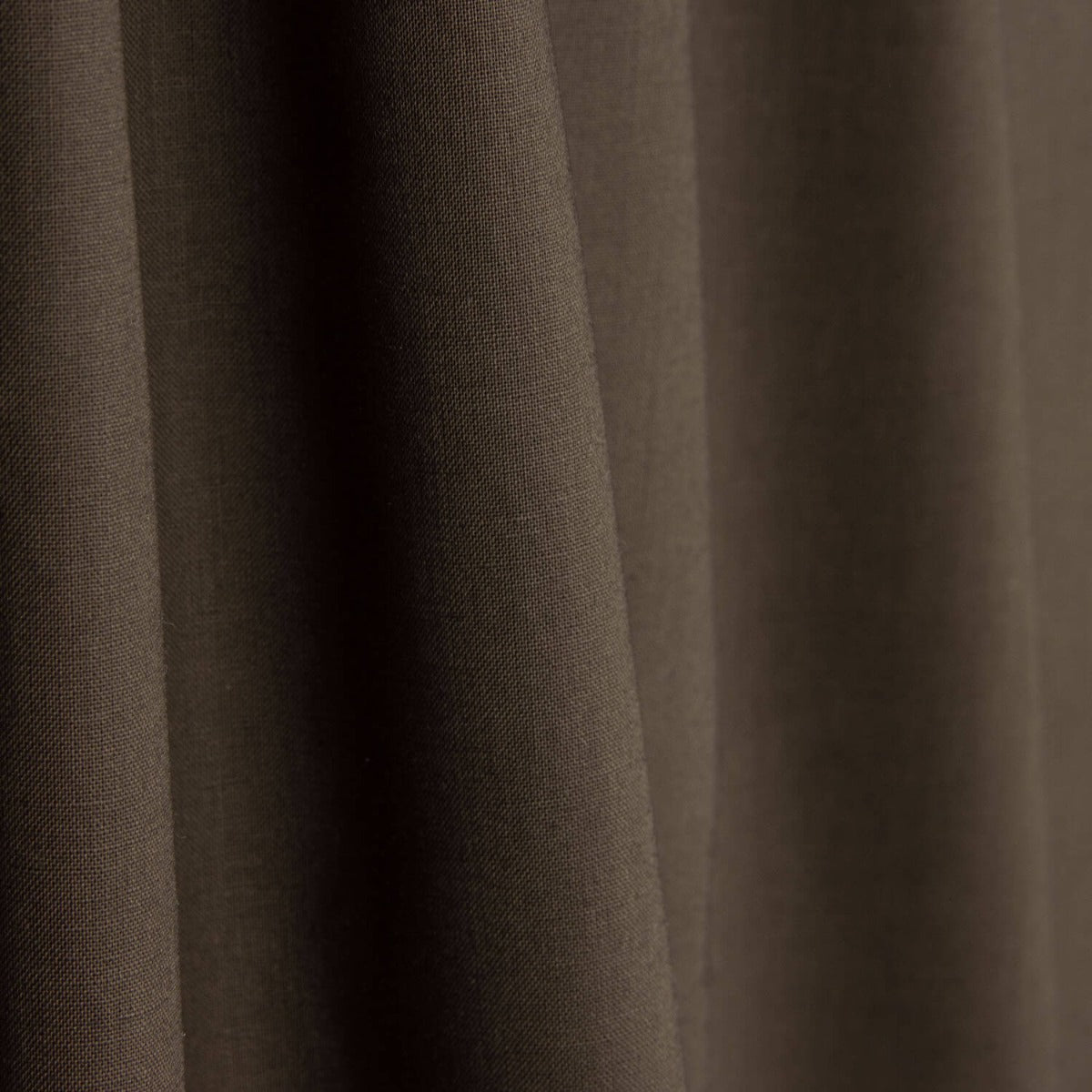 Plain basic dark brown cotton poplin - Ribes y Casals