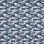 Blue Gray Camouflage Poplin - Ribes y Casals