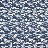 Blue Gray Camouflage Poplin - Ribes y Casals