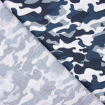 Blue Gray Camouflage Poplin - Ribes y Casals