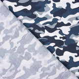 Blue Gray Camouflage Poplin - Ribes y Casals
