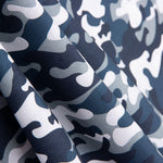 Blue Gray Camouflage Poplin - Ribes y Casals