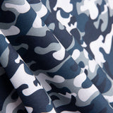 Blue Gray Camouflage Poplin - Ribes y Casals