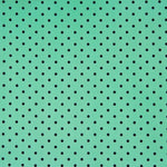 Flamenco Pointed Dots Printed Poplin 7mm Aqua Green - Ribes y Casals