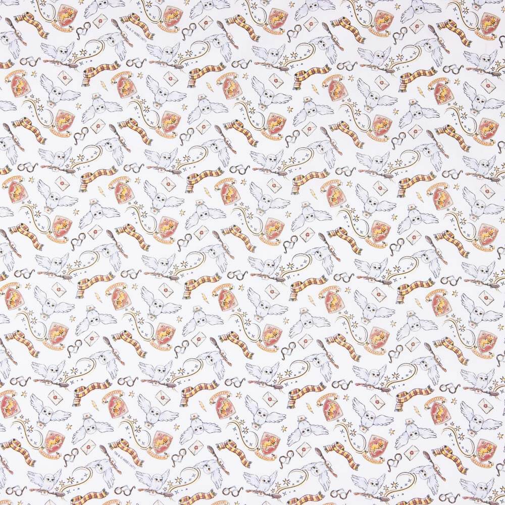 Cotton Poplin White Griffindor - Ribes y Casals